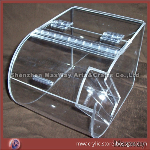 Retail Store Acrylic Candy Bin/Plexiglass Food Dispenser with Scoop
